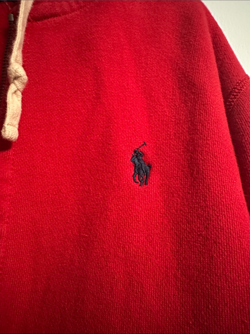 Polo by Ralph Lauren Red Zip-Up Hooded Sweatshirt - Picture 2 of 11